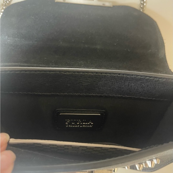 Furla Black Quilted Crossbody Bag with Chain Straps - Picture 3 of 4